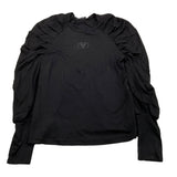 FUN & FUN shirt girocollo tinta unita con logo Nero per Bambina FJTS00460 NERO FUN & FUN