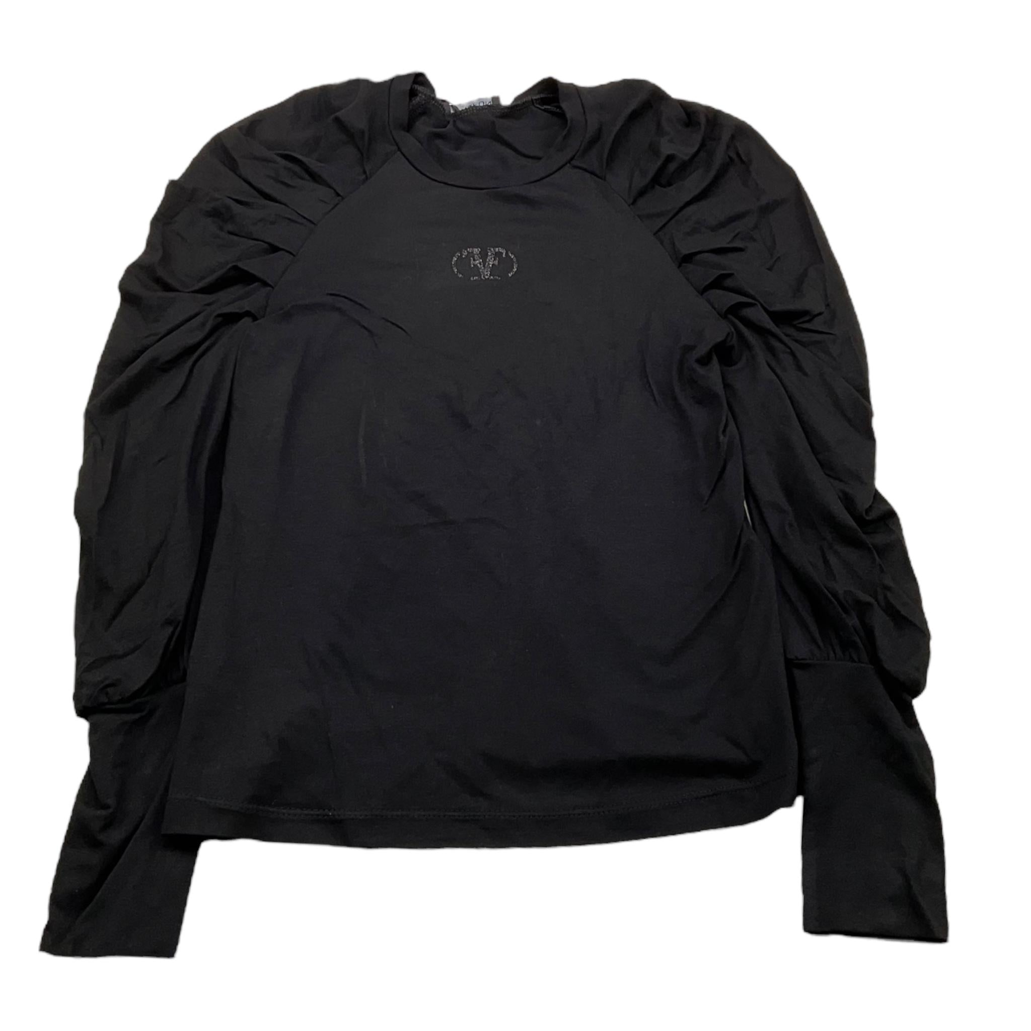 FUN & FUN shirt girocollo tinta unita con logo Nero per Bambina FJTS00460 NERO FUN & FUN