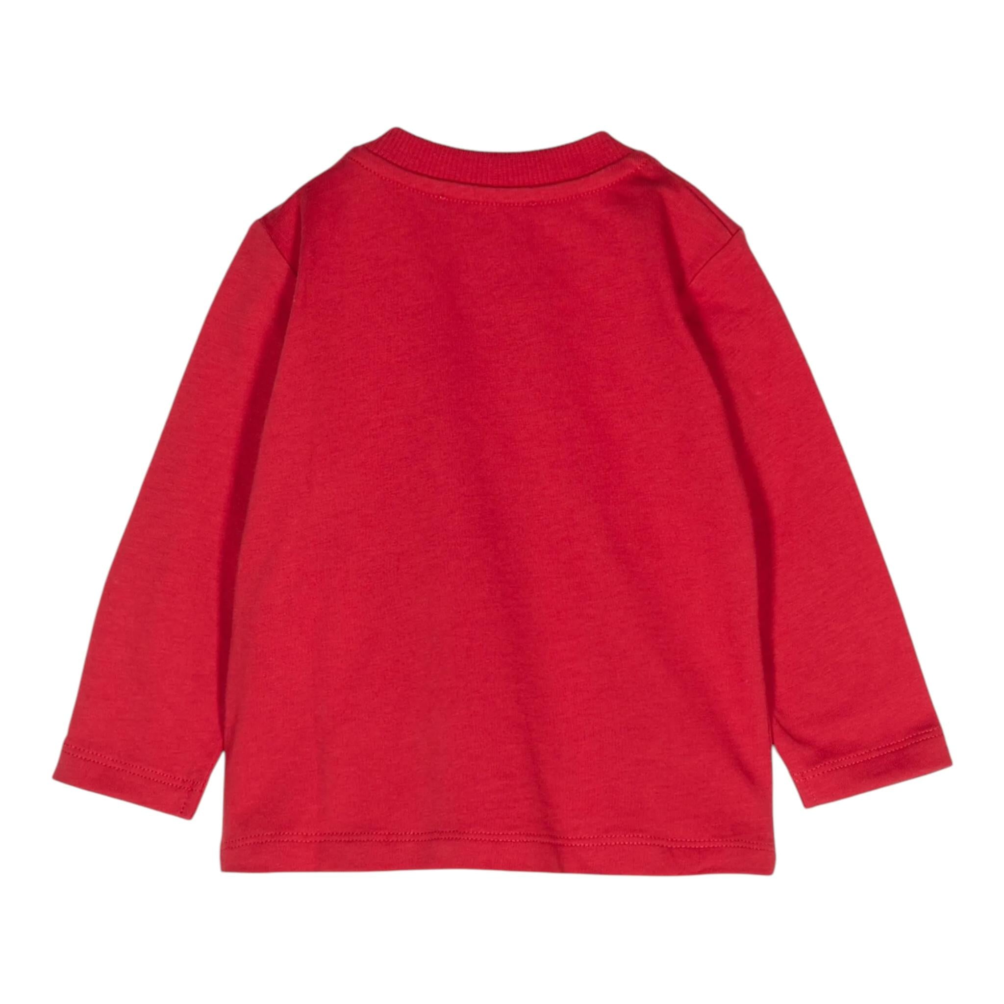 MOSCHINO shirt girocollo tinta unita cn stampa logo Rosso per Bambino MNO00R ROSSO MOSCHINO