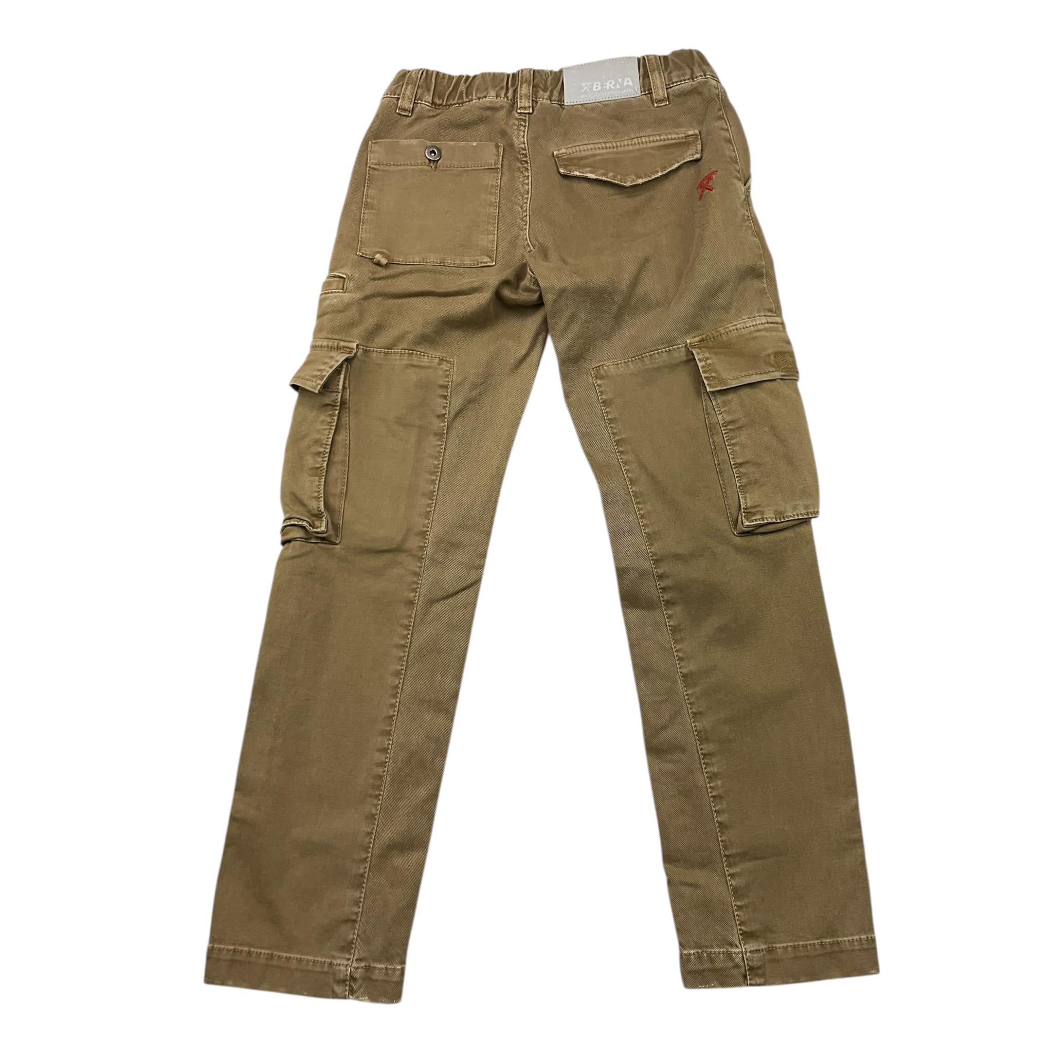 BERNA pantalone tinta unita con elastico in vita Verde per Bambino 23532 VERDE BERNA