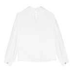 SIMONETTA camicia manica lunga tinta unita Bianco per Bambina SV5A40 BIANCO SIMONETTA