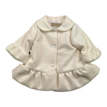 LA STUPENDERIA giubbino tinta unita con bottoni Panna per Neonata TCGB22 PANNA LA STUPENDERIA