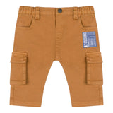 MOSCHINO pantalone tinta unita con elastico in vita Marrone per Neonato MUP055X MARRONE MOSCHINO