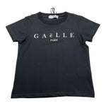 GAELLE t-shirt girocollo tinta unita con stampa Nero per Bambina 2746M00088 NERO GAELLE