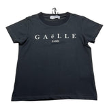 GAELLE t-shirt girocollo tinta unita con stampa Nero per Bambina 2746M00088 NERO GAELLE