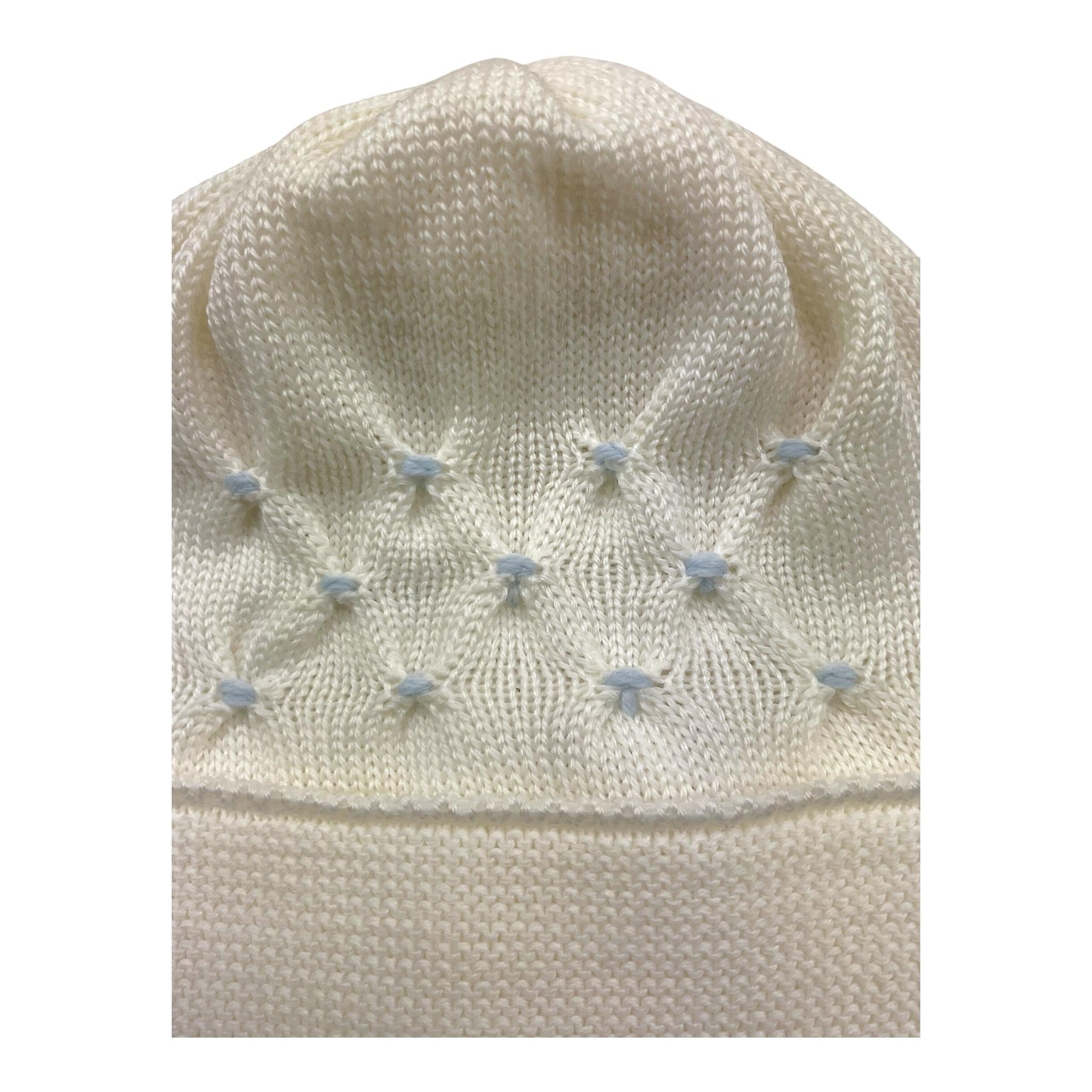 BABY LORD cappello tinta unita con ricami Bianco per Neonato 600 BIANCO BABY LORD