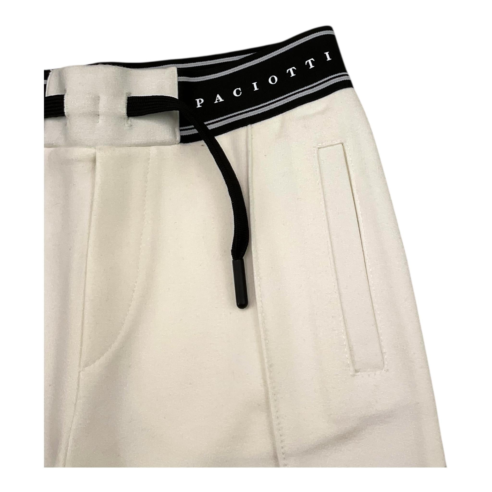 CESARE PACIOTTI pantalone tuta tinta unita con elastico in vita logato Panna per Bambino PFP5350B PANNA CESARE PACIOTTI