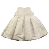 LA STUPENDERIA abito giromanica tinta unita cn fiocco Bianco per Neonata CBAB62 BIANCO LA STUPENDERIA