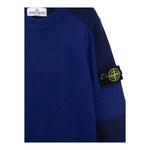 STONE ISLAND maglia tinta unita girocollo con logo Blu per Bambino 8116521Z2 BLU STONE ISLAND