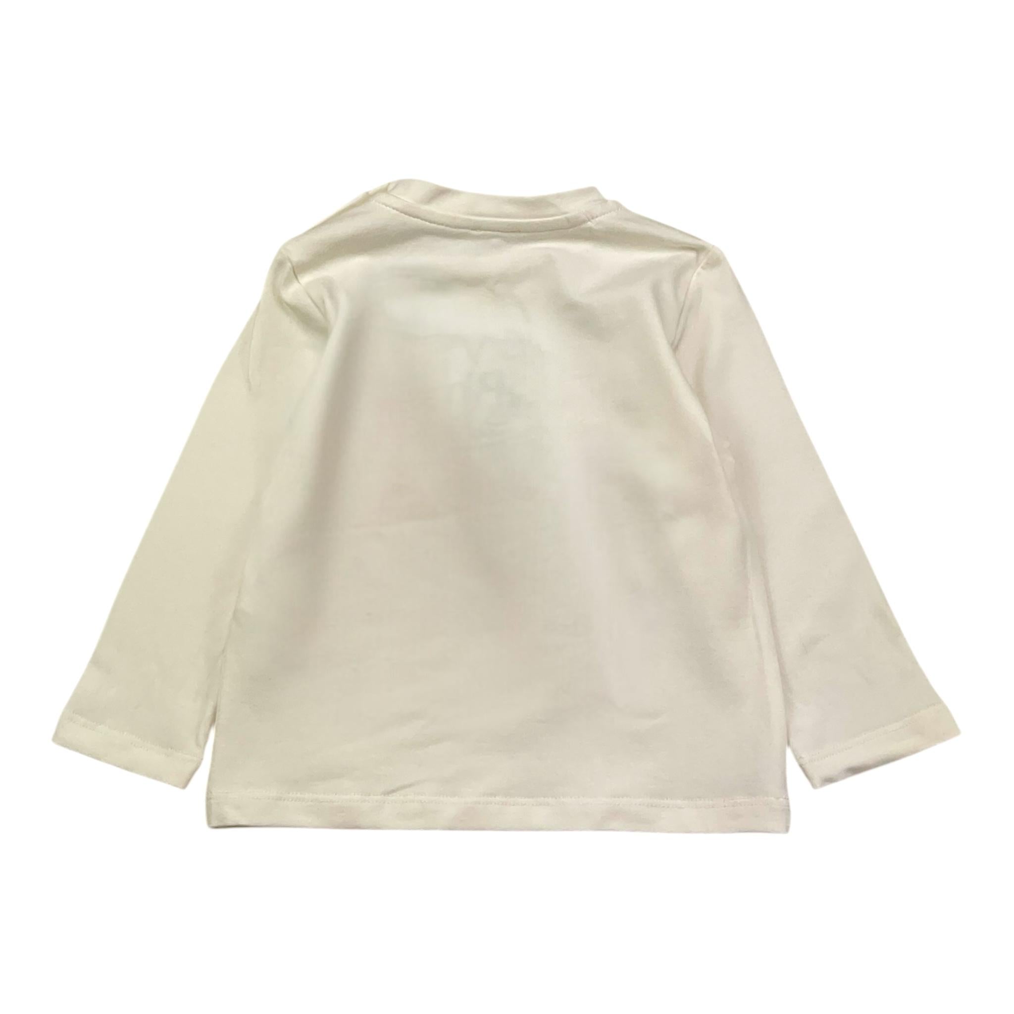 LE BEBE' shirt girocollo tinta unita con stampa Bianco per Neonato LBB5183 BIANCO LE BEBE'