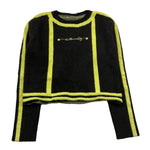 MARC ELLIS maglia tinta unita girocollo con stampa Nero per Bambina JMJSW00183XX NERO MARC ELLIS