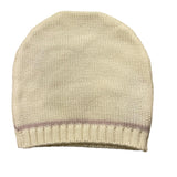 LA STUPENDERIA cappello tinta unita con ricami Panna per Neonata WBCP52 PANNA LA STUPENDERIA