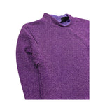 MARC ELLIS shirt girocollo tinta unita glitterata Viola per Bambina JMJTS00201X VIOLA MARC ELLIS