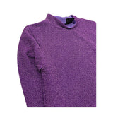 MARC ELLIS shirt girocollo tinta unita glitterata Viola per Bambina JMJTS00201X VIOLA MARC ELLIS