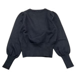 LU LU BY MISS GRANT maglia tinta unita Nero per Bambina LL1350X NERO LU LU BY MISS GRANT