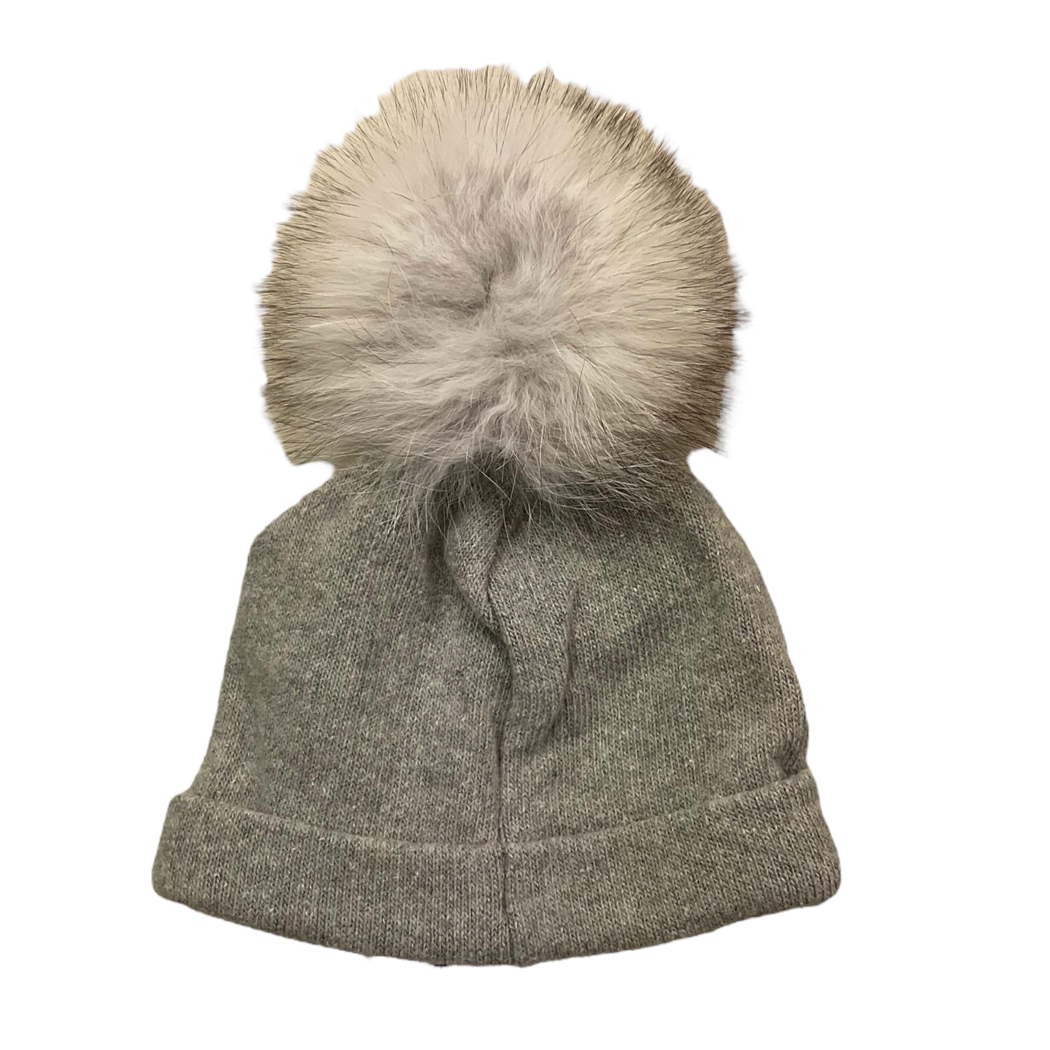 NINNAOH cappello tinta unita con pon pon Grigio per Neonata I23225PEL GRIGIO NINNAOH