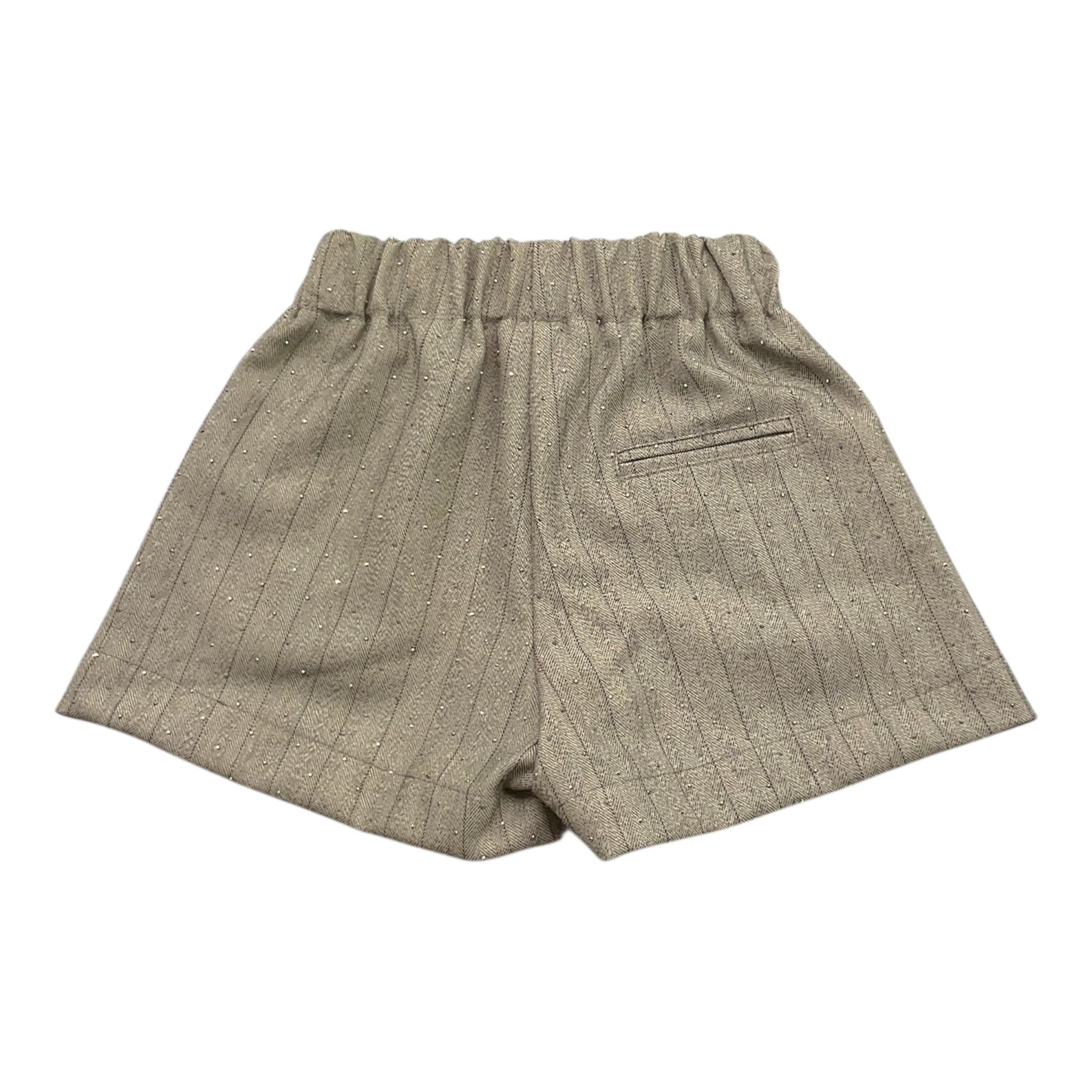VICOLO short tinta unita con brillantini Grigio per Bambina 3142S00073X GRIGIO VICOLO