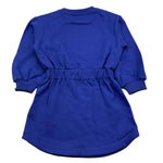 BALMAIN abito in felpa tinta unita con stampa Viola per Bambina BV1A60X VIOLA BALMAIN