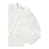 MAYORAL camicia manica lunga tinta unita Bianco per Bambina 4195 BIANCO MAYORAL