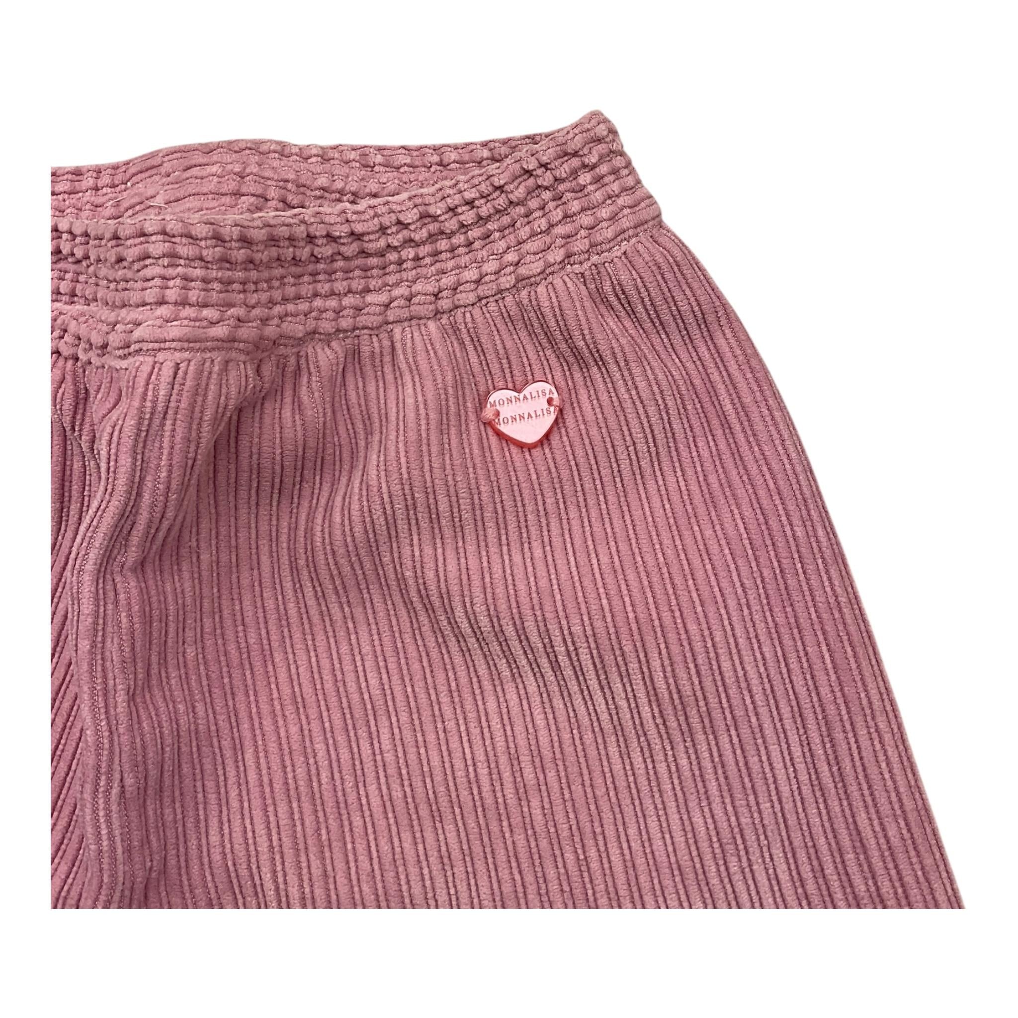 MONNALISA pantalone tinta unita modello palazzo Rosa per Neonata 37B402 ROSA MONNALISA