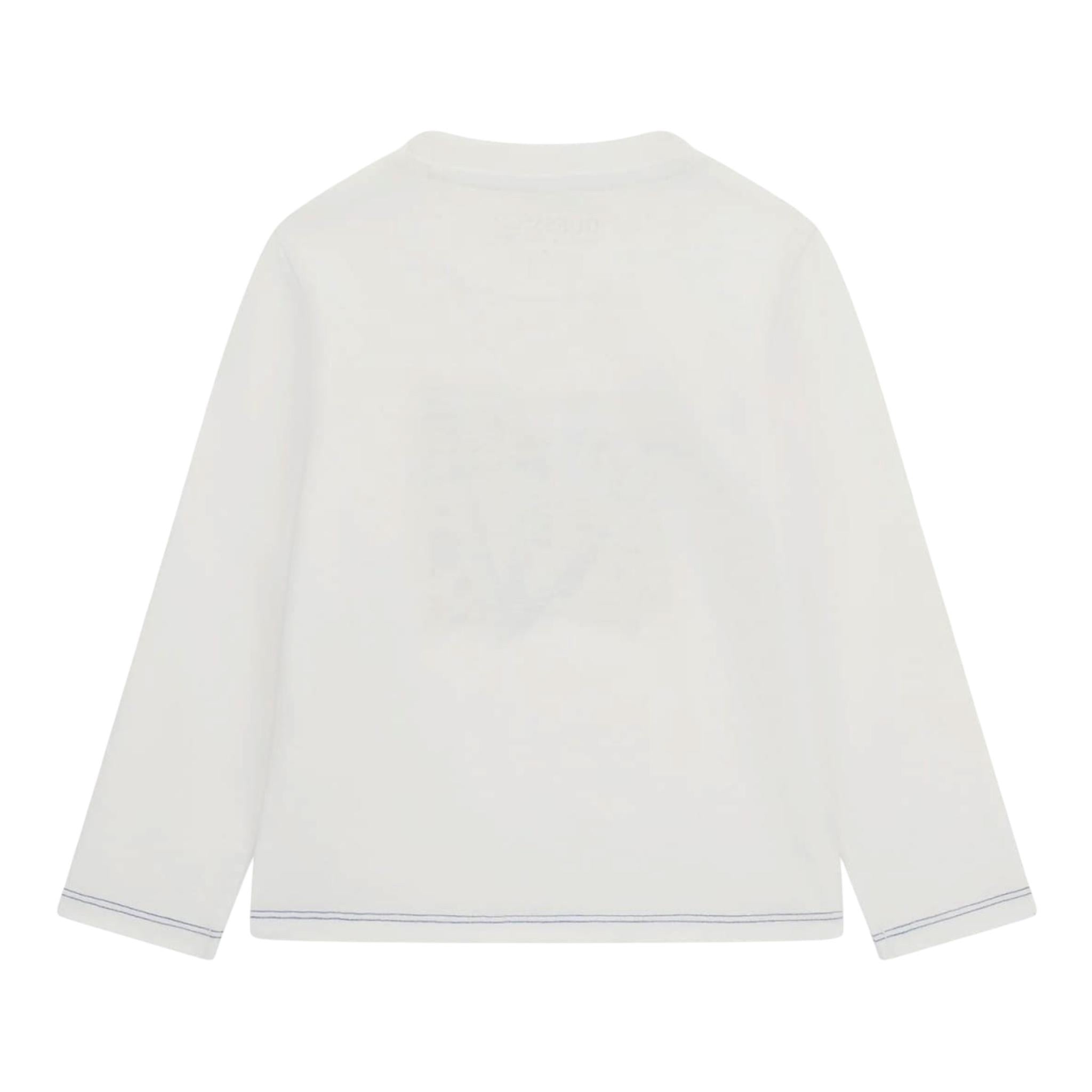 GUESS shirt girocollo tinta unita con stampa Bianco per Neonato N4YI01K8HM4XXX BIANCO GUESS