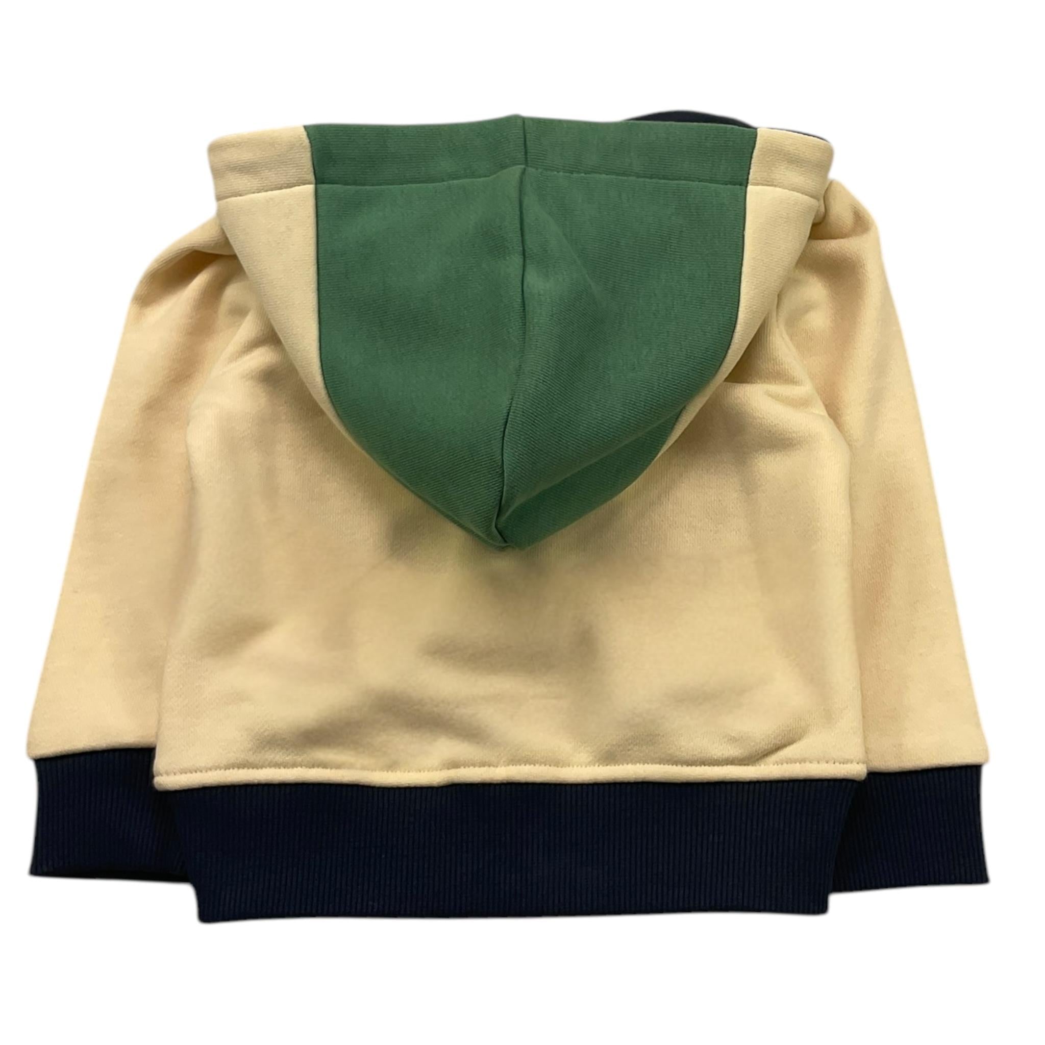 TRUSSARDI felpa tinta unita cn zip e cappuccio in contrasto Panna per Neonato TIA25122FE PANNA TRUSSARDI