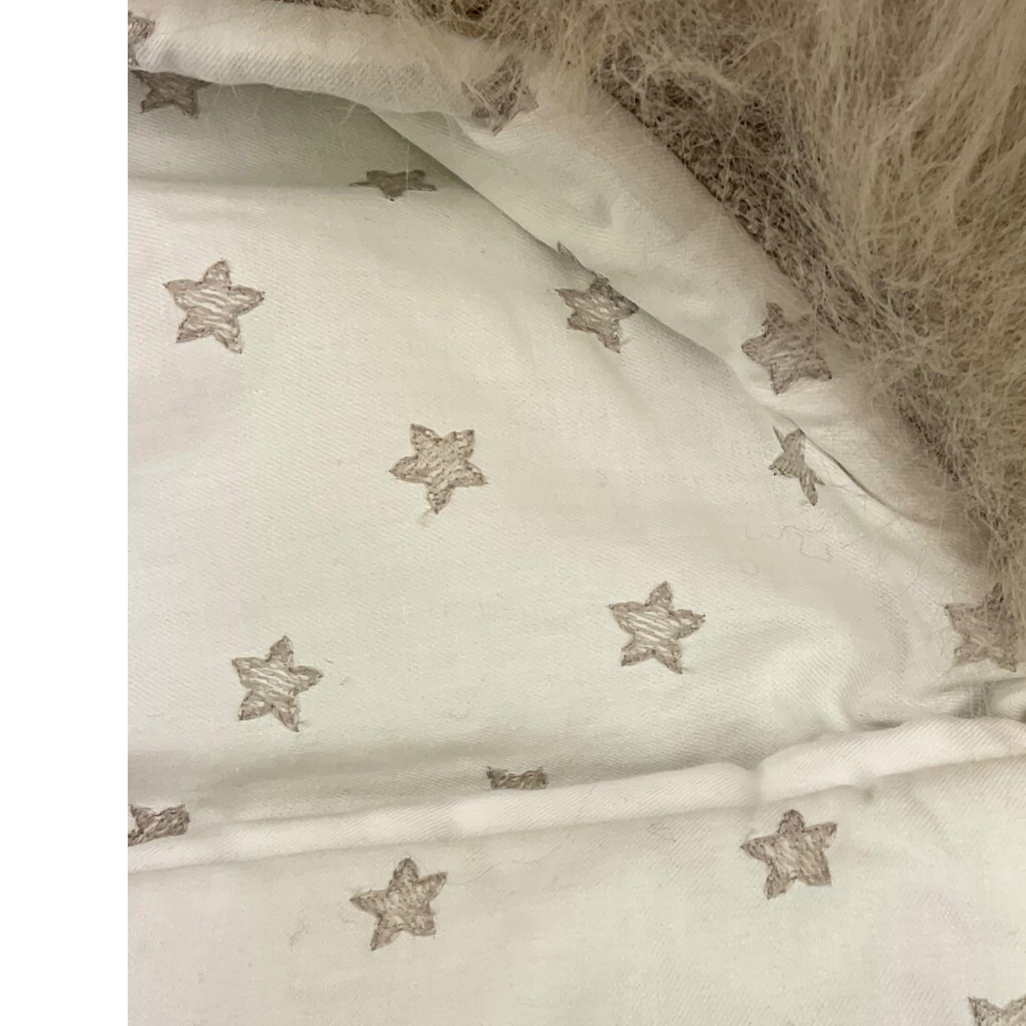 PAZ RODRIGUEZ sacco nanna bicolore con pellicci Bianco/beige per Neonata 015121905 BIANCO/BEIGE PAZ RODRIGUEZ