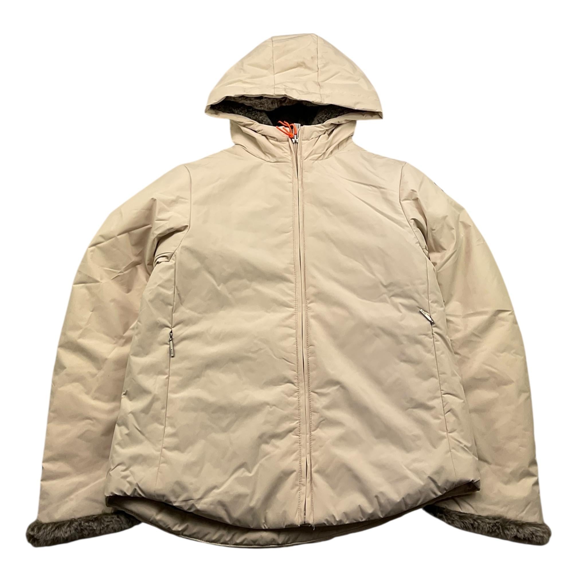 SUNS giubbino tinta unita con cappuccio e pelliccia interna Beige per Bambina GBSS5354D BEIGE SUNS