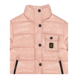 REFRIGIWEAR giubbino tinta unita con zip e cappuccio Rosa per Bambina RWG960 ROSA REFRIGIWEAR