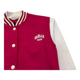 GAELLE felpa tinta unita con botoni e maniche in contrasto Fuxia per Bambina 2741F00356 FUXIA GAELLE