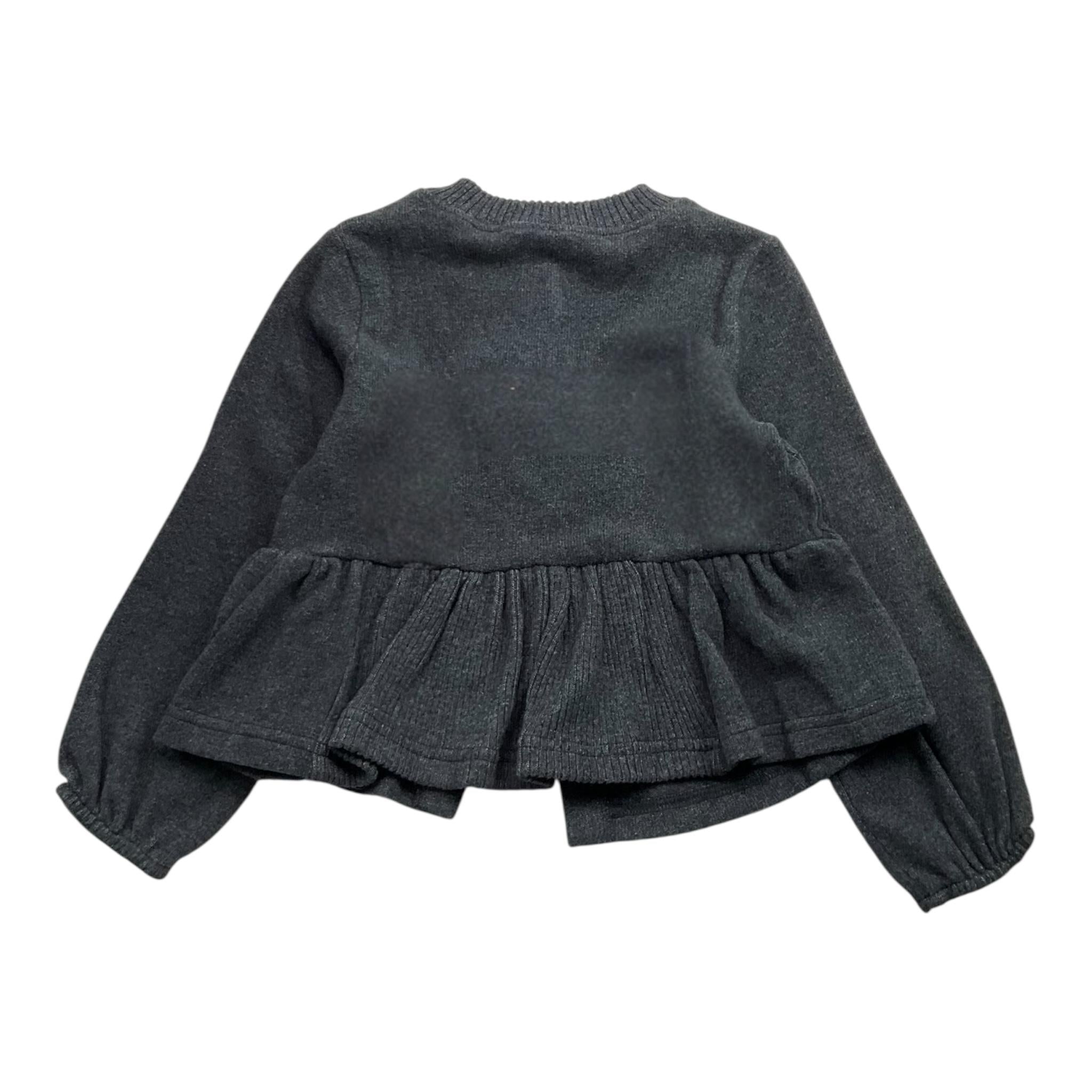 CAFFE' D'ORZO cardigan tinta unita con bottoni Grigio per Bambina ZV9A50 GRIGIO CAFFE' D'ORZO