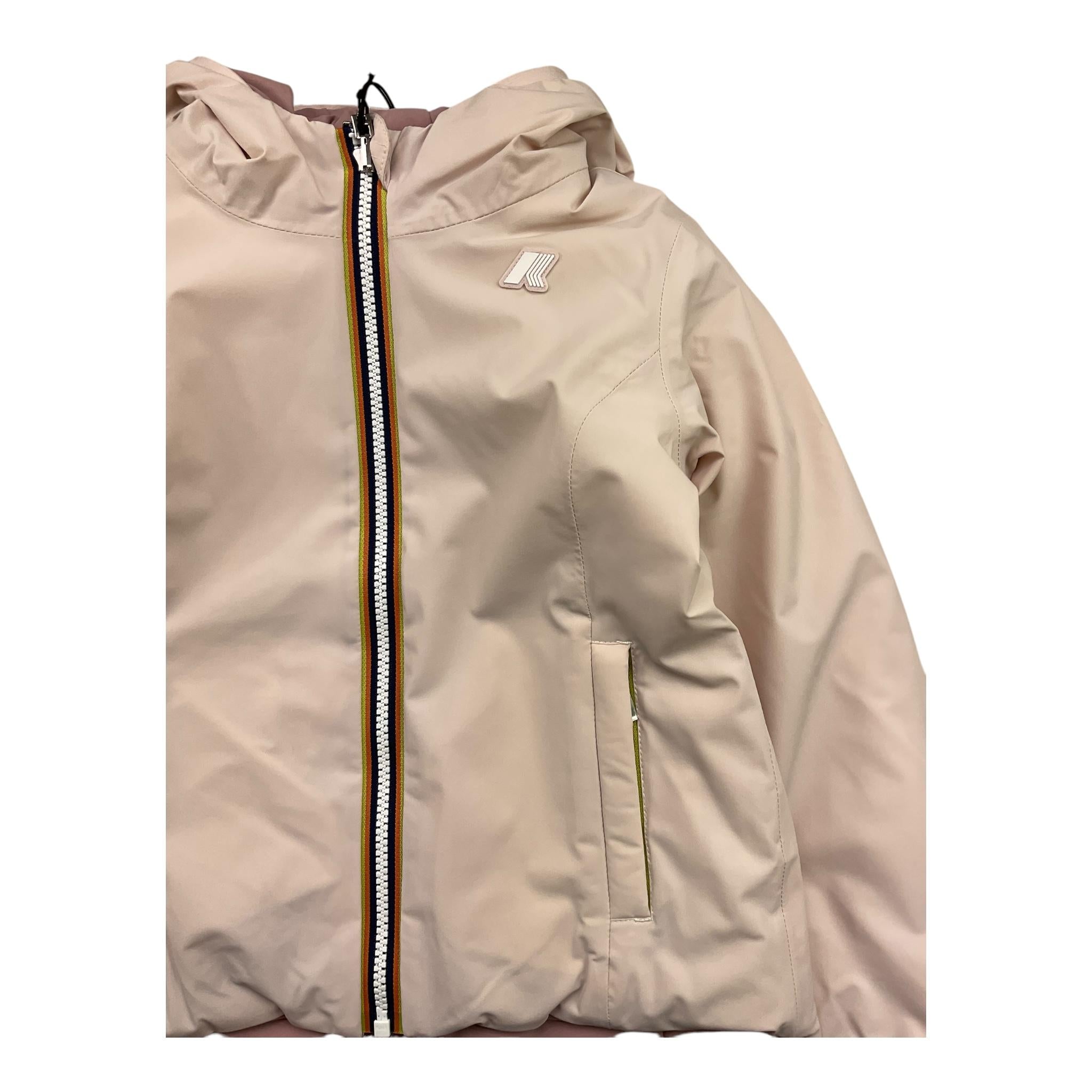 K-WAY giubbino reversibile bicolore con zip e cappuccio Rosa per Bambina K71339W ROSA K-WAY