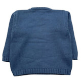 LA STUPENDERIA maglia girocollo tinta unita con ricami Azzurro per Bambino ZJCR42 AZZURRO LA STUPENDERIA