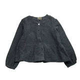 CAFFE' D'ORZO cardigan tinta unita con bottoni Grigio per Bambina ZV9A50 GRIGIO CAFFE' D'ORZO