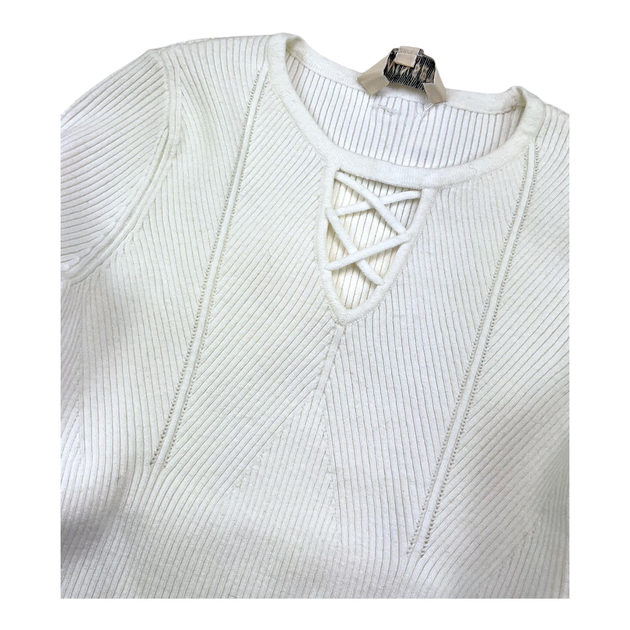 TWINSET shirt tinta unita con scollo Panna per Bambina 242GJ3191 PANNA TWINSET