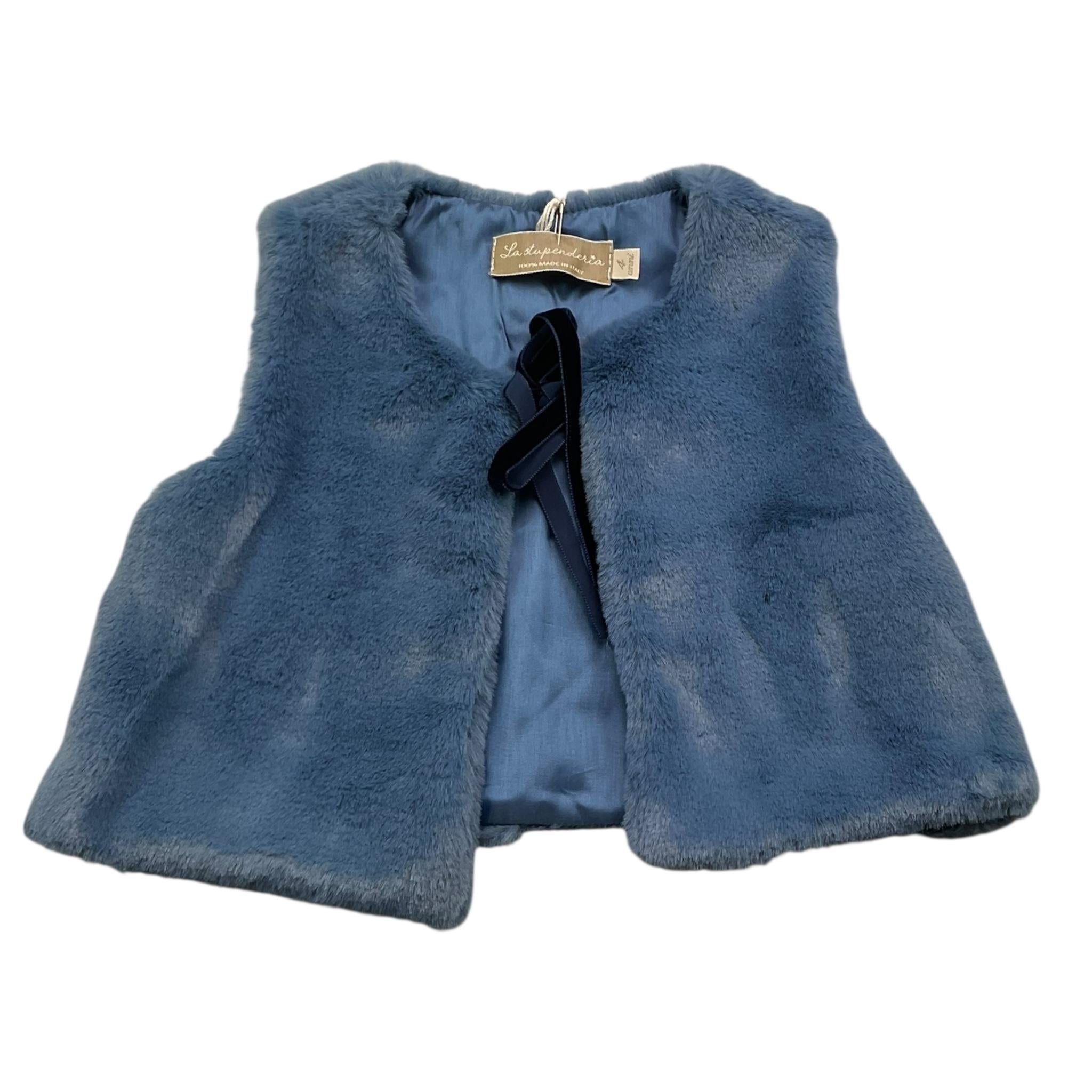 LA STUPENDERIA gilet tina unita Blu per Bambina TJGL42 BLU LA STUPENDERIA