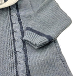 BARCELLINO tutina tinta unita con colletto in contrasto Blu per Neonato 115301 BLU BARCELLINO