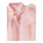 MISS BLUMARINE camicia tinta unita con top e foulards Rosa per Bambina IA4001 ROSA MISS BLUMARINE