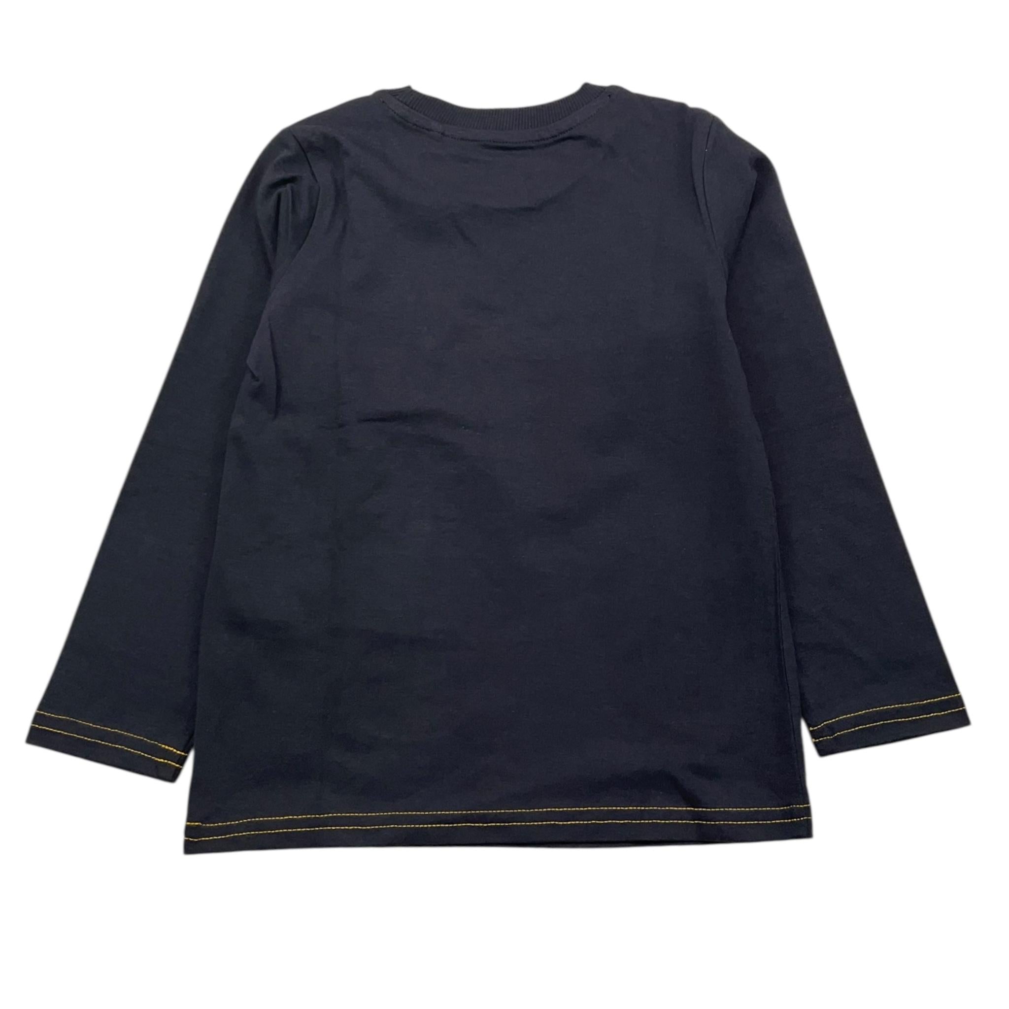 GUESS shirt girocollo tinta unita con stampa Blu per Bambino N3YI01K8HM0 BLU GUESS