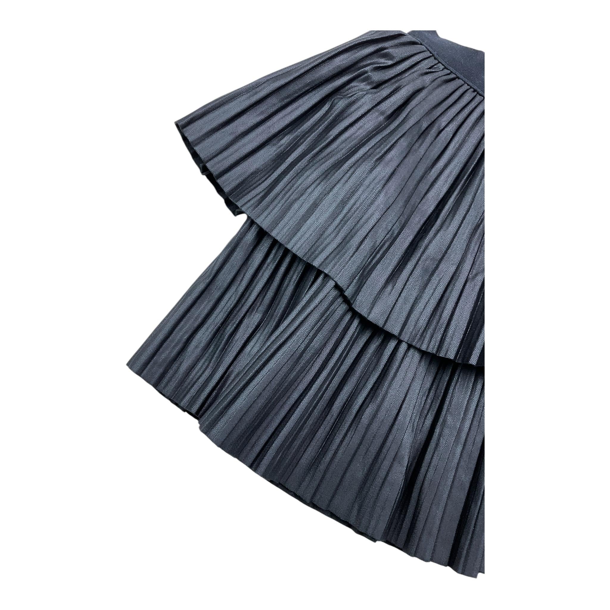MAYORAL gonna tinta unita cn balze Nero per Bambina 4904 NERO MAYORAL