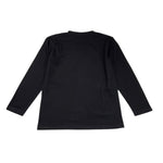 PAOLO PECORA shirt girocollo tinta unita con stampa Nero per Bambino PP3820 NERO PAOLO PECORA