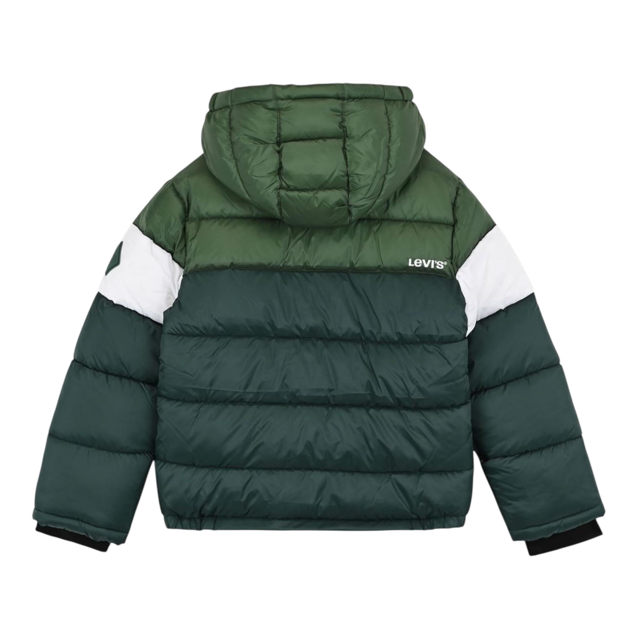 LEVI'S giubbino tricolore con cappuccio Verde per Bambino 8EL263 VERDE LEVI'S