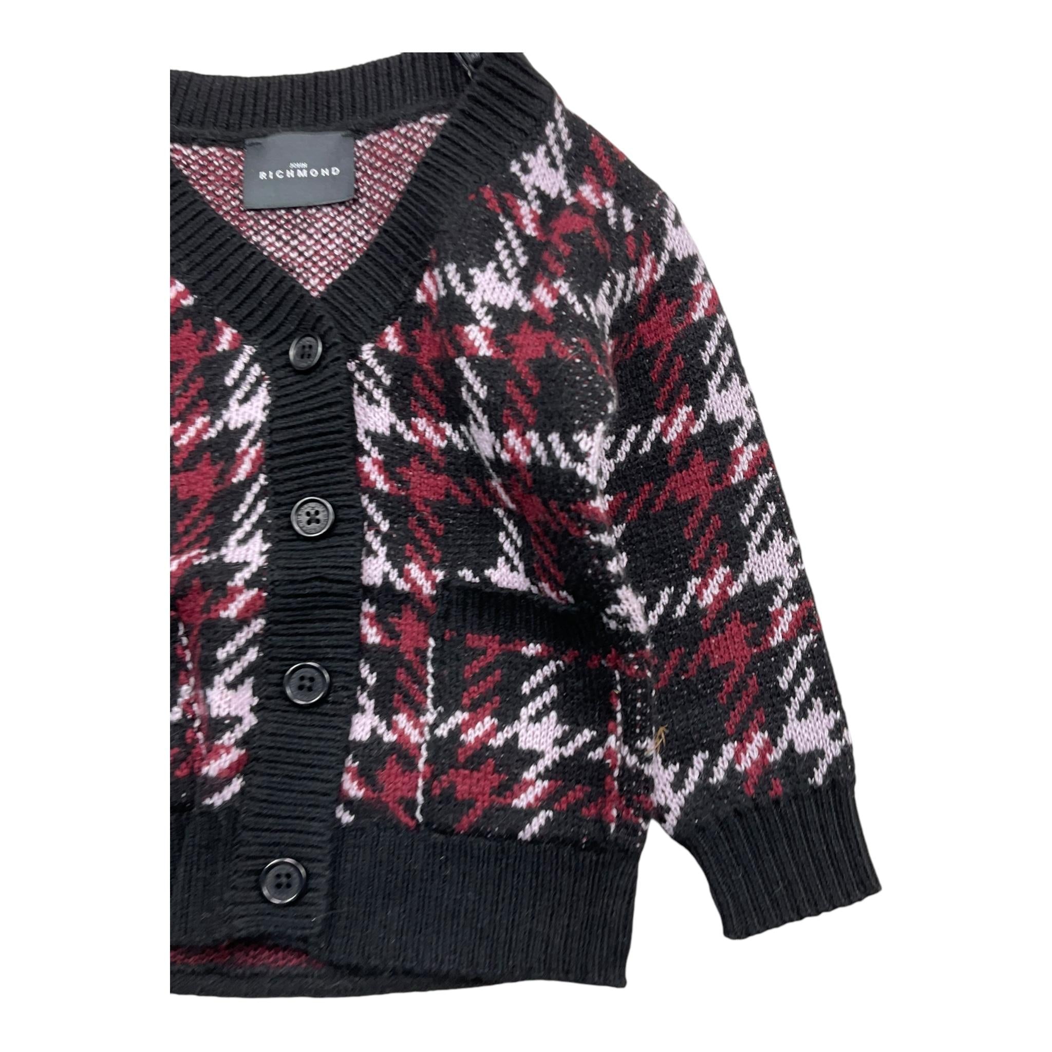 JOHN RICHMOND cardigan tinta unita cn fantasia Nero per Neonato RIA25075CD NERO JOHN RICHMOND