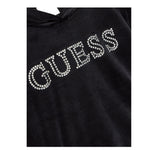 GUESS felpa chiusa cn cappuccio tinta unita in ciniglia Nero per Bambina J4Q27KBXI2 NERO GUESS