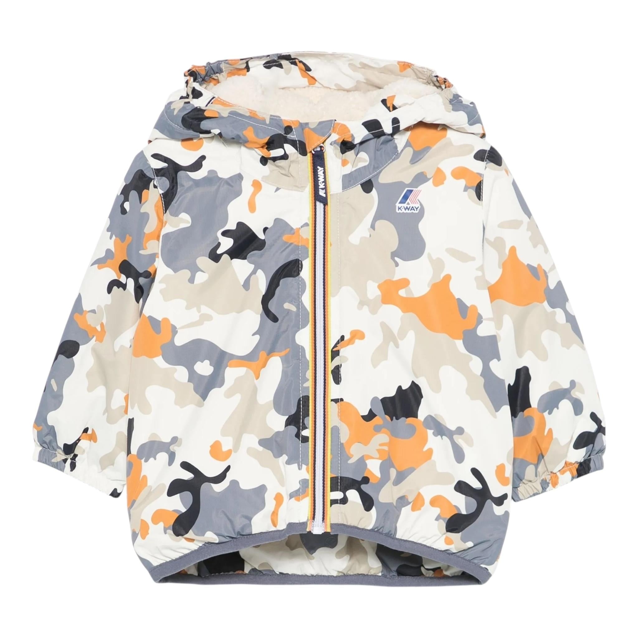 K-WAY giubbino stampa fantasia militare Multicolor per Bambino K7122N MULTICOLOR K-WAY