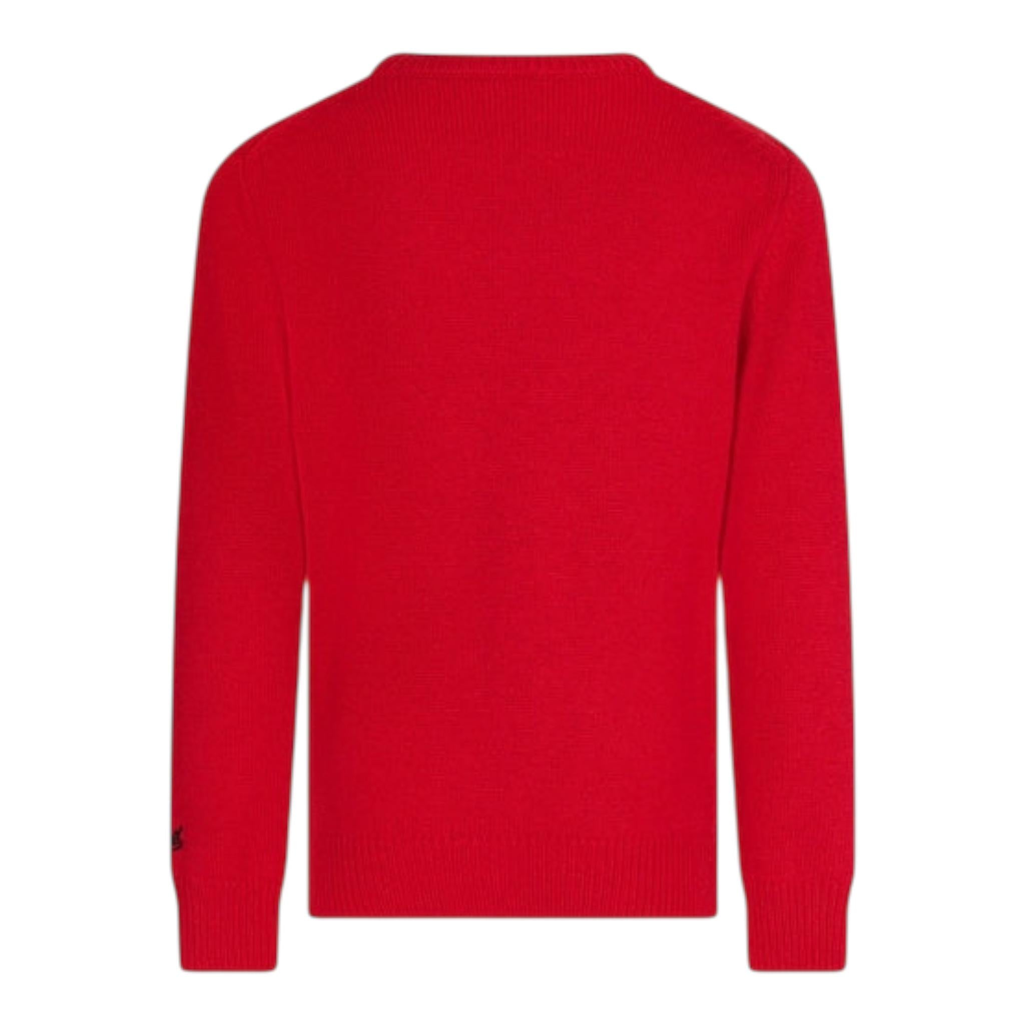 SAINT BARTH maglia girocollo tinta unita con stampa Rosso per Bambino DOU000102536G ROSSO SAINT BARTH