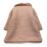 PAZ RODRIGUEZ cappotto tinta unita con ricami Rosa per Neonata 009121158 ROSA PAZ RODRIGUEZ