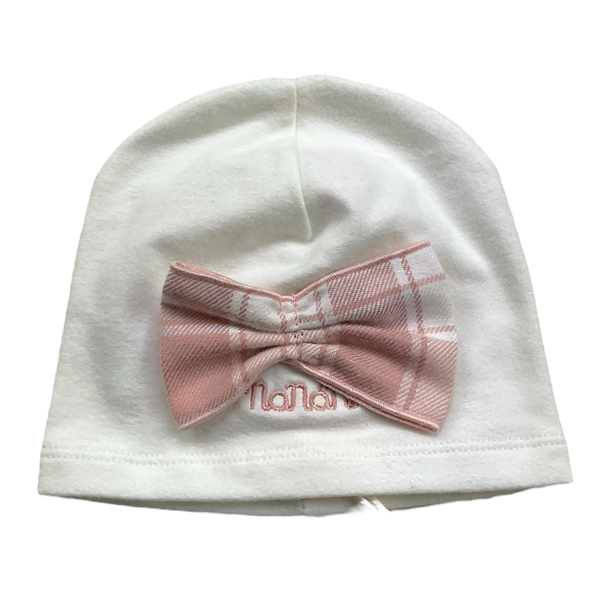 NANAN cappello tinta unita con fiocco Bianco per Neonata I24500PCR BIANCO NANAN