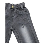 LIU JO jeans tinta unita con elastico in vita Nero per Neonata HF4017X NERO LIU JO