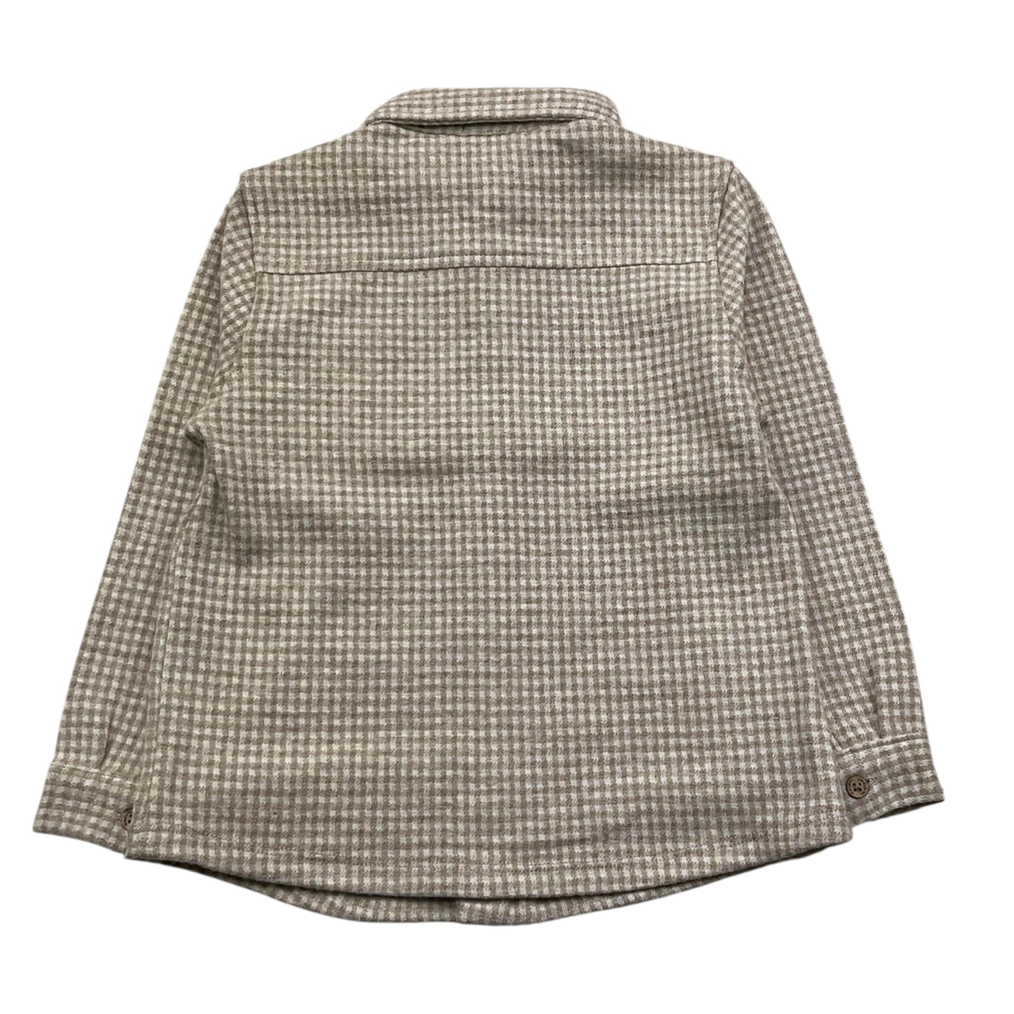MAYORAL camicia tinta unita con fantasia a quadrettini Beige per Bambino 2186X BEIGE MAYORAL